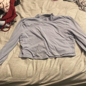 Blue crop top